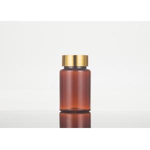 China Medicine Brown Amber Pharmaceutical Pill Capsule Bottle With Child Proof Cap on sale