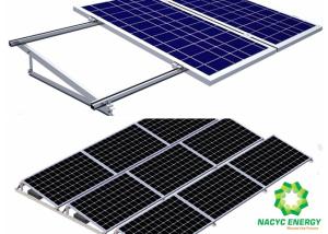 China Aluminum Brackets Solar Structure Panel Racking / Solar PV Panel Ballasted Solar Mounting Systems Stable Structure wholesale