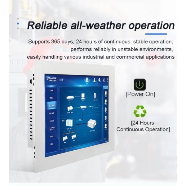 12.1 Inch Rear-mount Industrial Touchscreen I3 I5 I7 Fanless Embedded Panel PC