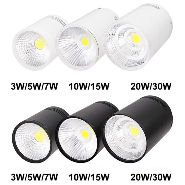 Ceiling Surface Mounted Dimmable Down Lights 120 Degree Beam Angle 100 - 240VAC