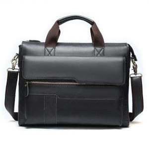 China Leather Laptop Briefcase For Men Or Women Office School Bag BRB04 wholesale