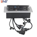 Pop Up Desktop Socket Conference table socket with connected wires