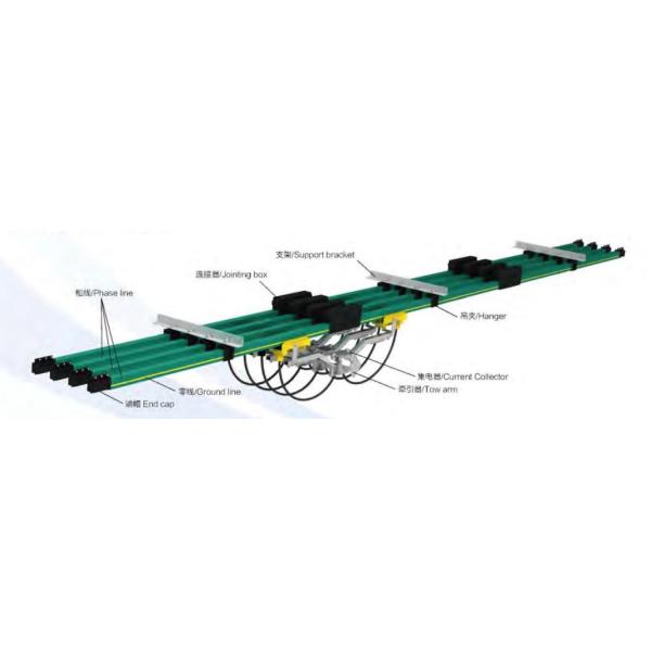 Single Pole Insulated Conductor Rail For EOT Crane 50 Ton