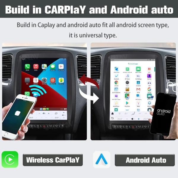 12.1Inch Android Auto Car radio For 2014-2016 Dodge Durango 128G Navigation GPS Multimedia Player Wireless Carplay 4G