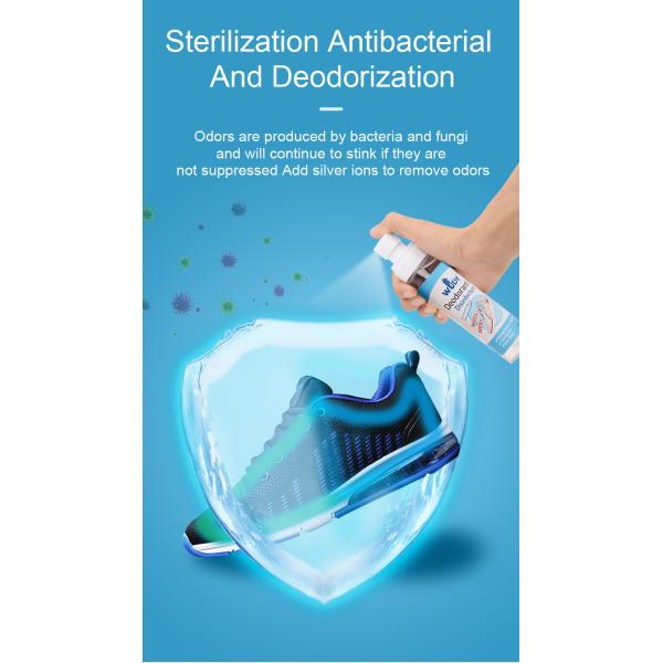 100ml Fabric Deodorant Spray Portable Clothes Socks Odor Freshener