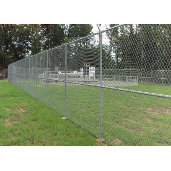 75x75 mm Wire Security Fence Panels / PVC Chain Link Fence galvanized