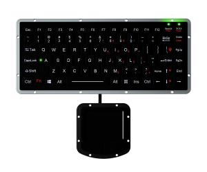 Compact Ruggedized Keyboard IP65 Sealed Touchpad With 2 Mouse Buttons Backlight Chiclet Keyboard