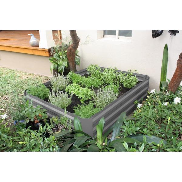 80x80x30cm Anti-Rusting Raised Metal Square Raised Garden Bed Kit