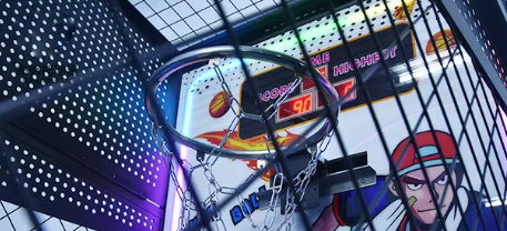 Street Basketball Arcade Coin Operated Basketball Shooting Machine Simulation Game