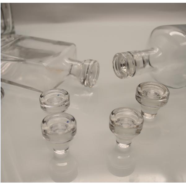 Solid Glass 3cm Alcohol Bottle Stopper Xo Brandy Food Grade