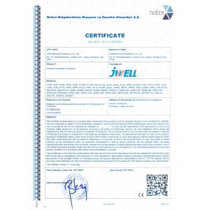 Jwell Machinery (Changzhou) Co.,ltd. Certifications