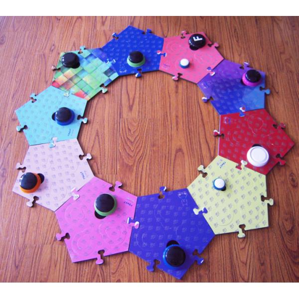 Minglu MLPD-002 dog button mat New Hot sell  Rubber base none slip Dog  Training Pad Rubber Dog Mat with sound button