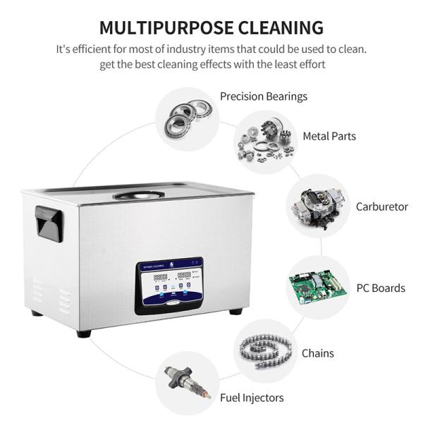 600W SUS304 30L Lab Ultrasonic Cleaner Degas 40KHZ For Hardware Engine