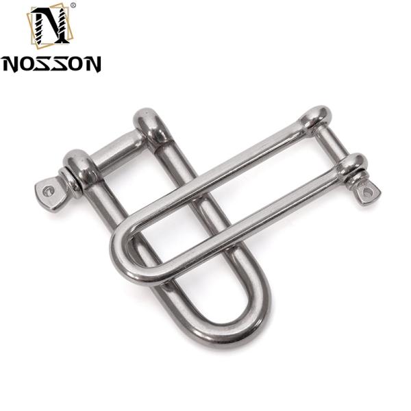Metric Measurement D Shackle Stainless Steel and Pin Type with Screw Collar Pin High Polished Surface 316 DEE SHACKLES
