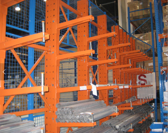 Single Sided Long Span Cantilever Storage Rack With RAL Powder Coating