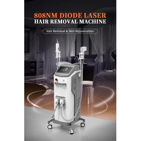 2 In 1 808/755/1064 Laser Diode Permanent Lazer Hair Removal Machine Skin Whitening Tattoo Removal