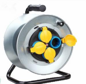 China 250V 16A Electrical Extension Cord Reel , Waterproof Extension Cable Drum With Cover on sale