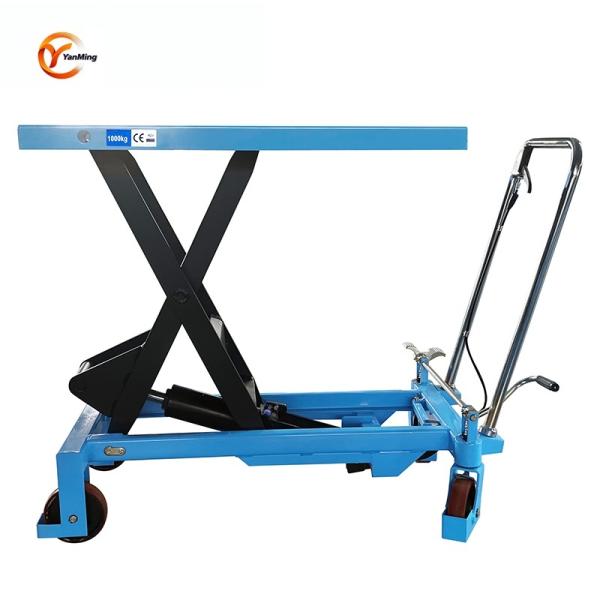 Scissor Type Hydraulic Table Lifter 300kg Mobile Insulating Middle Level pallet hydraulic lift table