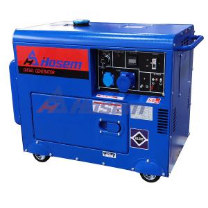 China 5kw 6kW 7kW Air Cooled Diesel Generator I Phase Quiet Portable on sale