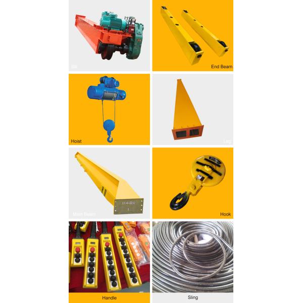 Single Girder Gantry Crane , MDG Type Wide Span Industrial Crane