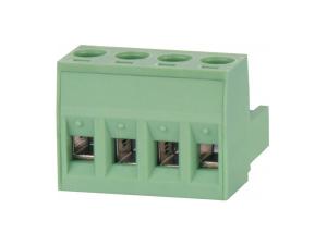 China UL CE Approved Pluggable Terminal Block Connector 4P Solid Horizontal Wiring Inlet wholesale