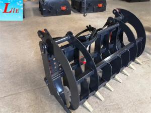 China China Root rake attachments for wheel loader root grapple bucket grapple skid steer root rake wholesale