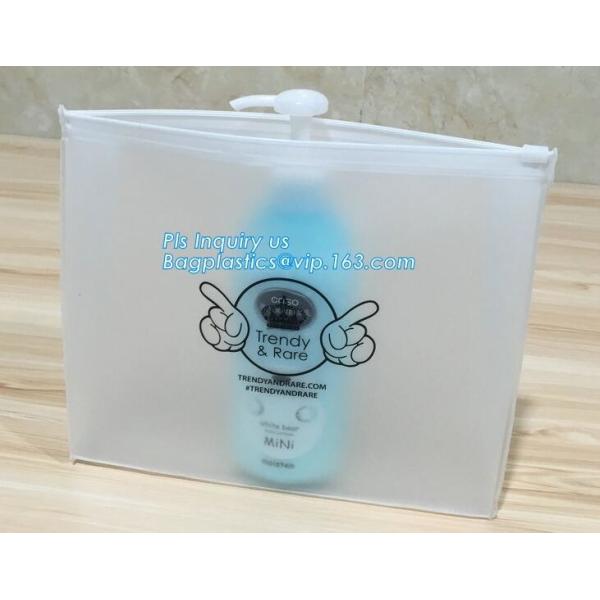 EVA clothing bags plastic slider zipper case, Custom printed side guesset foil slider zipper, resealable packaging slide