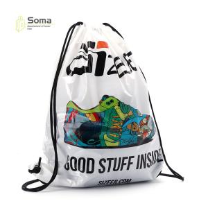 China PP Plastic Drawstring Backpack Bag wholesale