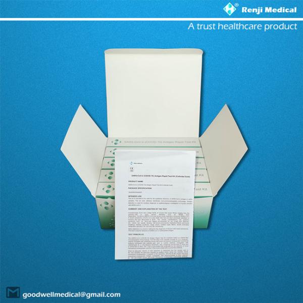 Positive Negative Rapid COVID 19 Testing Kit 10-15 Minute For Results