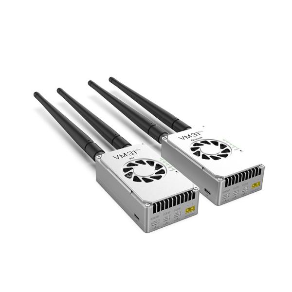 VM31PRO Video&Data&RC link has two frequencies optional(800MHz、1.4GHz) with 50km grade(air to ground) transmission range