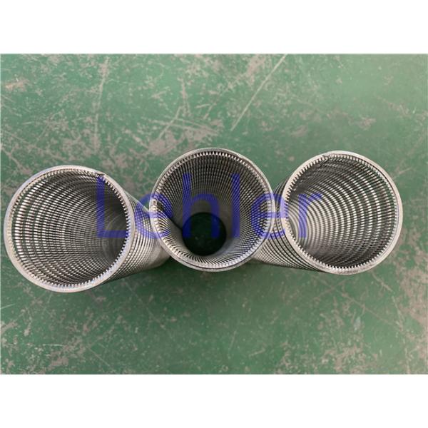 Dimension 63.5*266mm Slotted Screen Non - Clogging With Smooth Wire Surface