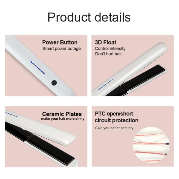 MeStar LED ceramic Flat Iron Hair Straightener 3D Floating Titanium Plates