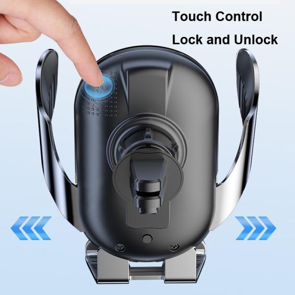 DC 15W 10W 7.5W Quick Wireless Charger With Smart Touch Control