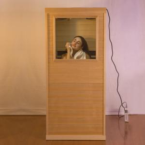 China Mini One Person Infrared Sauna Room For Private Home Wellness on sale