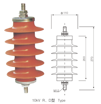 24kv Power Line Polymer Lightning Arrester On Transformer Protection