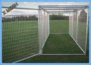 China 11 Gauge Galvanised Weld Mesh Panels Painted Outdoor Dog Kennel 10X10X6 Foot on sale