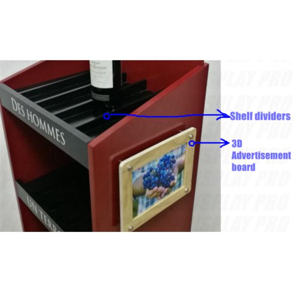 4 Shelves MDF Merchandising Shelf Heavy Duty Holding Capability