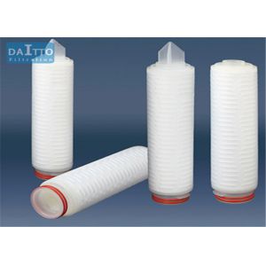 China Efficient Polypropylene Pleated Filter Cartridge Wide Chemical Compatibility HPPES-X Series wholesale