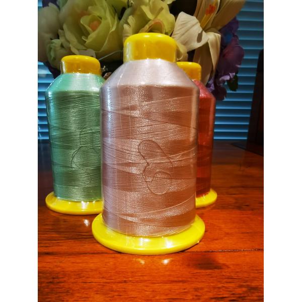 Bright Luster Polyester Embroidery Thread All Colors Low Shrinkage