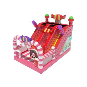 China Candy World Pink Style Inflatable Slides For Rental Event Party wholesale