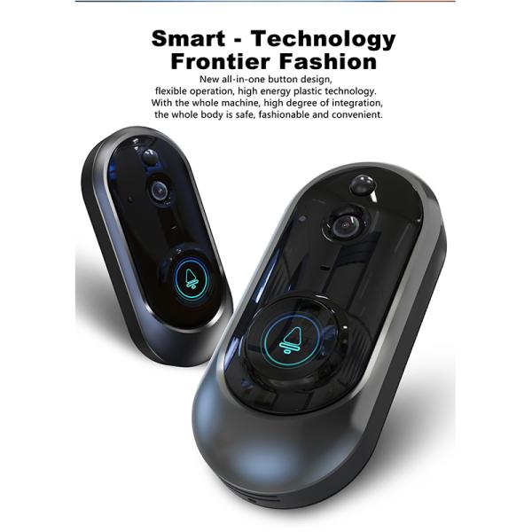 1.7mm Lens Wide Angle Doorbell Camera Wifi With Motion Detector 2.4GHz