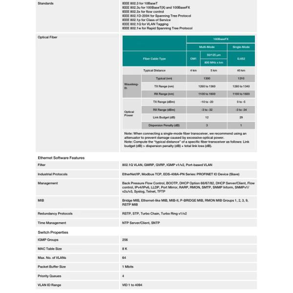 Moxa EDS-408A 8-port entry-level Layer2 managed Ethernet switches