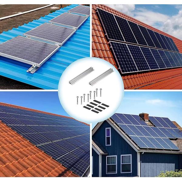 Strong and Durable Pv System Structure with Quick Installation Solar Panel Roof Mounting