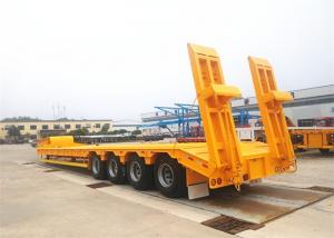 China Heavy Duty 3 Axles 60 Ton Semi Trailer Low Flat Bed Truck wholesale