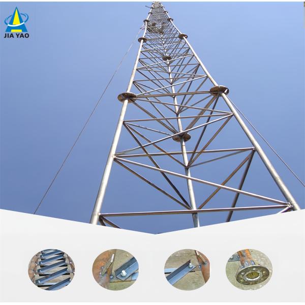 Guy Rope Cell Tower High Strength Steel 35m Mobile Network Suburban Zones Wind Resistant