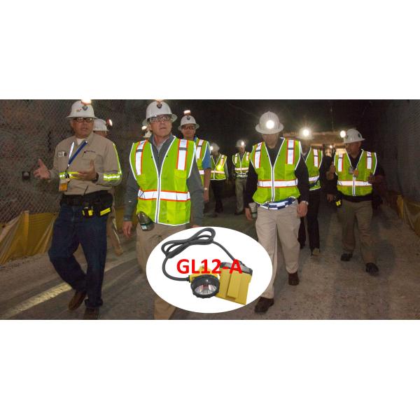 3W Cree LED Mining Hard Hat Lights 25000Lux Four Lighting Levels With Low Power Warning