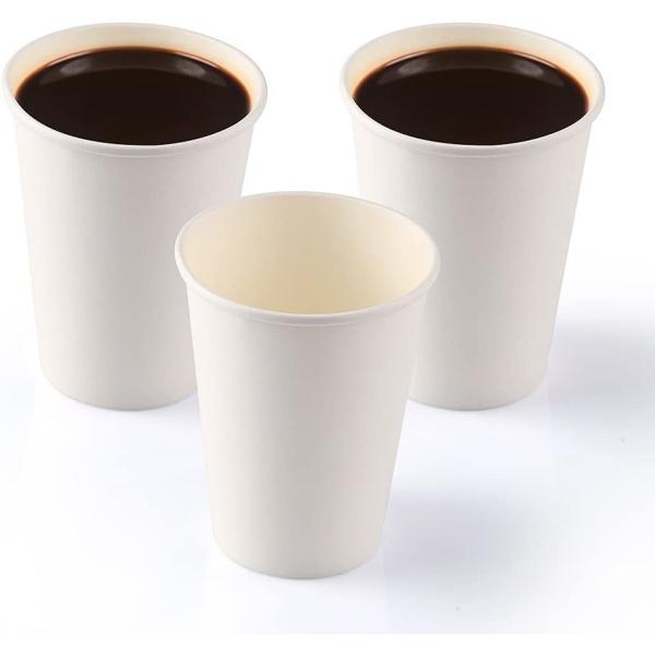 Coffee Cups Disposable Dinnerware Sets White Water Paper Cups Disposal Tableware