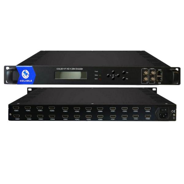Quality 24 Channels Ip Video Encoder Video Streaming Hardware H.264 IPTV Encoder COL5011F for sale