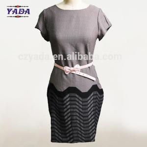 China Women slim fit bodycon print border design China dress fashion woman clothes women ladies for sale wholesale