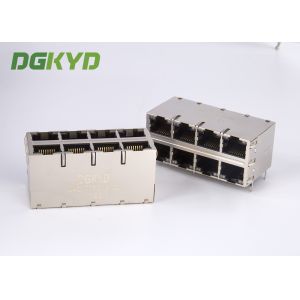 China Custom Integrated RJ45 Jack dual deck 2x4 gigabit ethernet connector technical grade wholesale